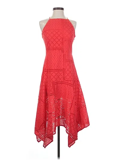 Pre-owned Parker Cocktail Dress In Red