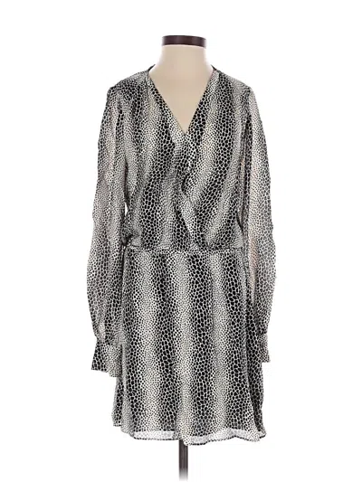 Pre-owned Parker Cocktail Dress In Silver