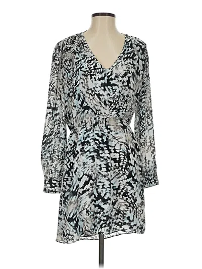 Pre-owned Parker Cocktail Dress In Silver