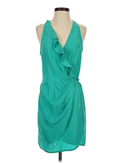 Pre-owned Parker Cocktail Dress In Teal