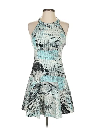 Pre-owned Parker Cocktail Dress In Teal