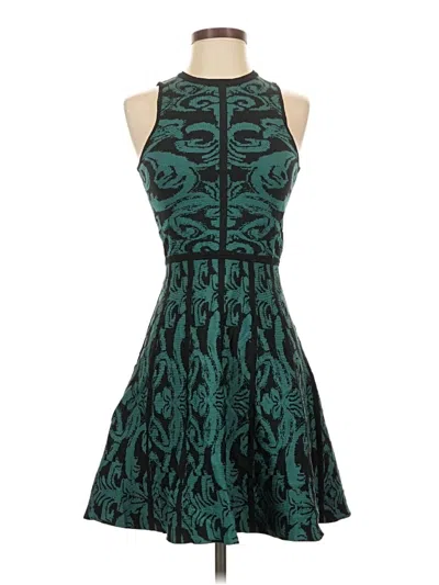 Pre-owned Parker Cocktail Dress In Teal