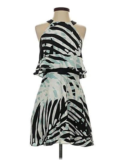 Pre-owned Parker Cocktail Dress In Teal
