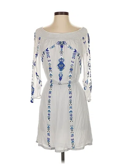 Pre-owned Parker Cocktail Dress In White