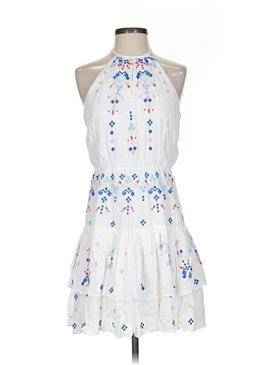 Pre-owned Parker Cocktail Dress In White