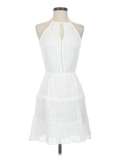 Pre-owned Parker Cocktail Dress In White