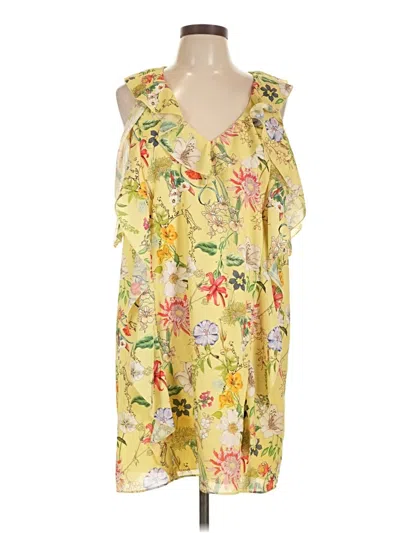 Parker Cocktail Dress In Yellow