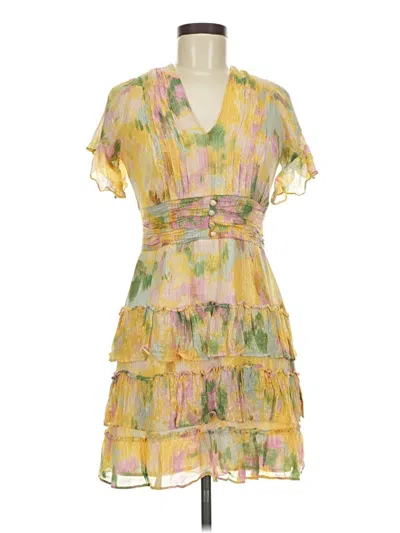Pre-owned Parker Cocktail Dress In Yellow