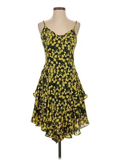 Pre-owned Parker Cocktail Dress In Yellow
