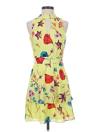 Pre-owned Parker Cocktail Dress In Yellow