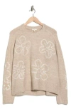 Parker Embroidered Sweater In Brown