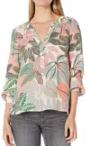 Parker Fiore Blouse In St Kitts Batik In Multi