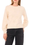 Parker Floral Embroidered Sweater In Pink