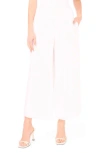 Parker Flowy Drawstring Pants In White