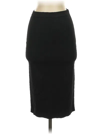 Pre-owned Parker Formal Skirt In Black