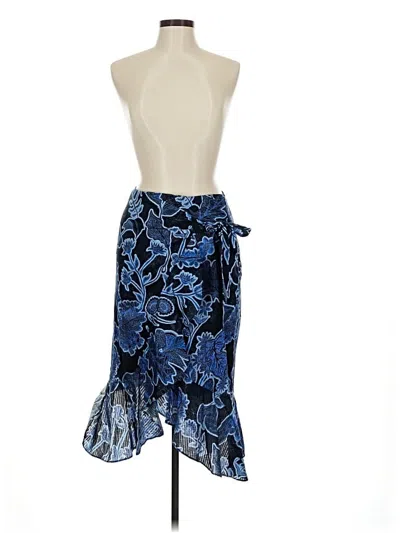 Pre-owned Parker Formal Skirt In Blue