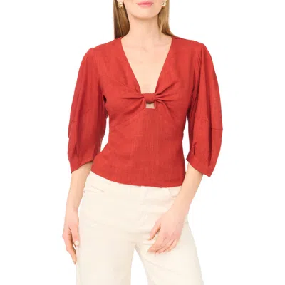 Parker Knot Front Top In Brown