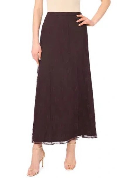 Parker Lace Column Skirt In Brown