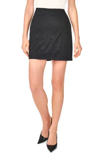 Parker Lace Miniskirt In Rich Black