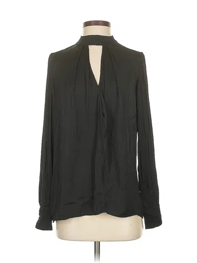 Pre-owned Parker Long Sleeve Blouse In Black