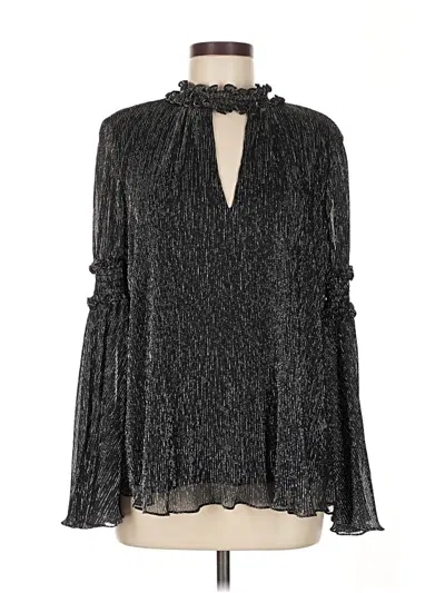 Pre-owned Parker Long Sleeve Blouse In Black