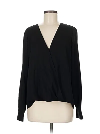 Pre-owned Parker Long Sleeve Blouse In Black