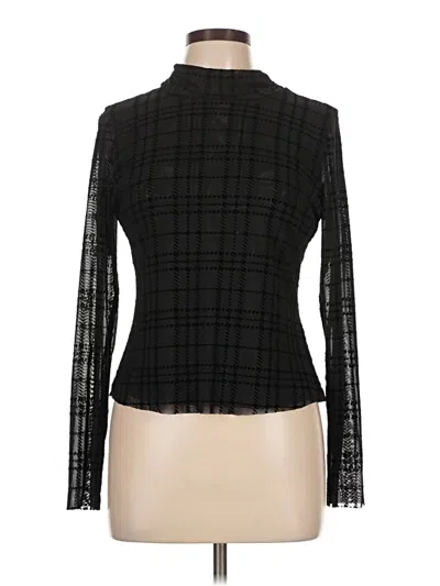 Pre-owned Parker Long Sleeve Blouse In Black