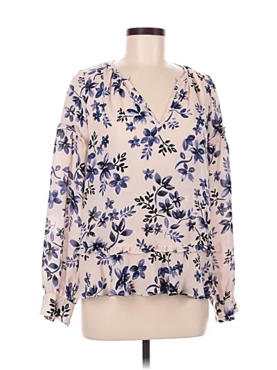 Pre-owned Parker Long Sleeve Blouse In Pink