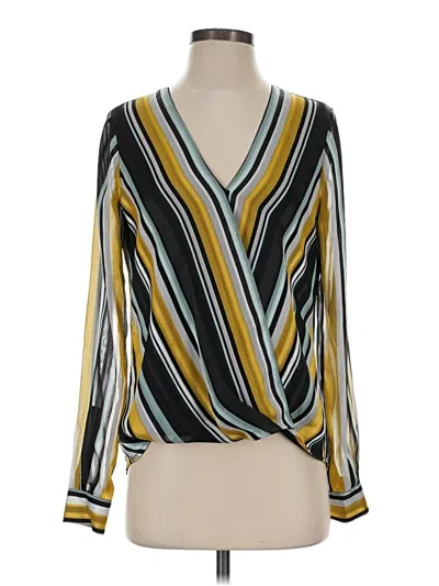 Pre-owned Parker Long Sleeve Blouse In Yellow