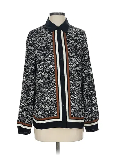 Pre-owned Parker Long Sleeve Button Down Shirt In Black