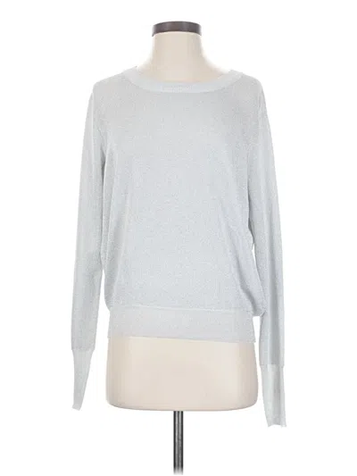 Pre-owned Parker Long Sleeve Top Silver Boatneck Tops