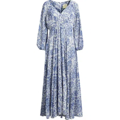 Parker Open Circle Empire Waist Maxi Dress In Multi