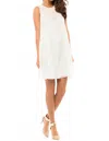 Parker Peony Embellished Sequin Dress In White In White