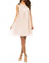 Parker Peony Embellished Sequin Mini Dress In Blush Crystal In Neutral