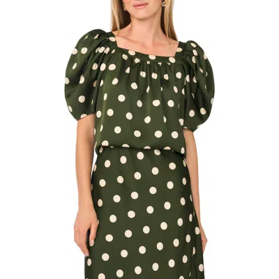 Parker Petal Sleeve Top In Green