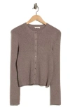 Parker Ribbed Button Front Cardigan In Multi