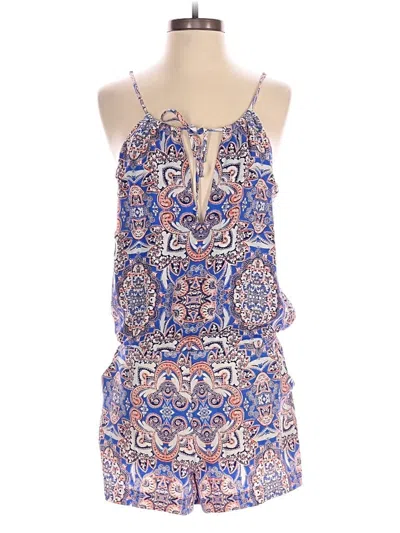 Pre-owned Parker Romper In Blue