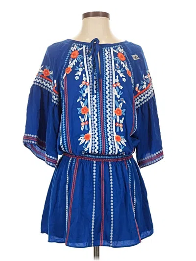 Pre-owned Parker Romper In Blue
