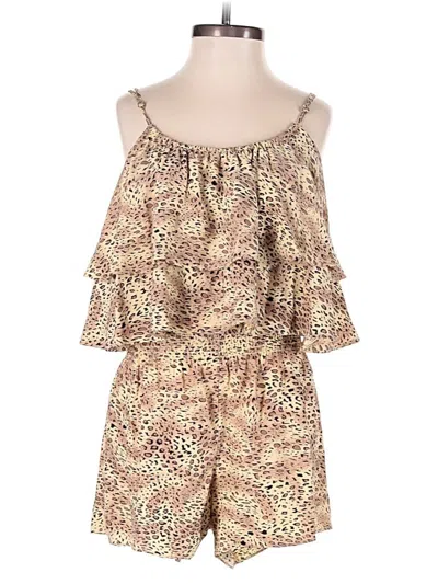 Pre-owned Parker Romper In Tan