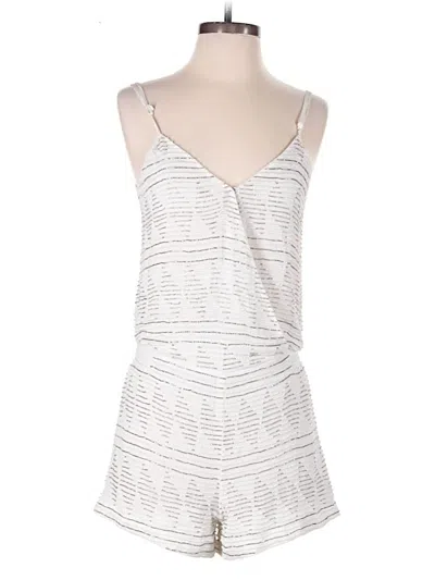 Pre-owned Parker Romper In White