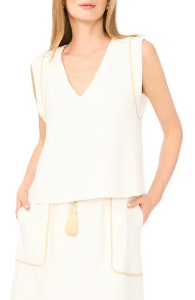 Parker Rope Trim Top In White