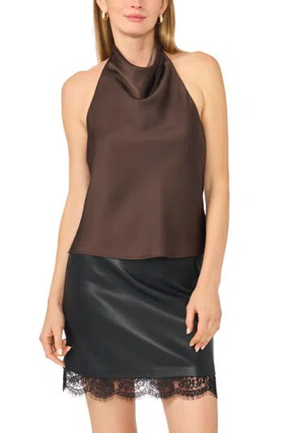 Parker Satin Halter Top In Multi