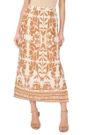 Parker Side Slit Maxi Skirt In Multi