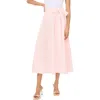 Parker Side Tie Midi Skirt In Pattern