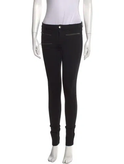Pre-owned Parker Skinny Leg Pants In Black