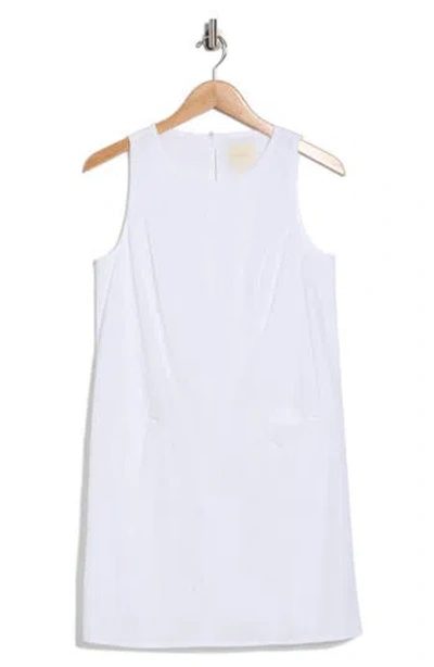 Parker Sleeveless A-line Minidress In White