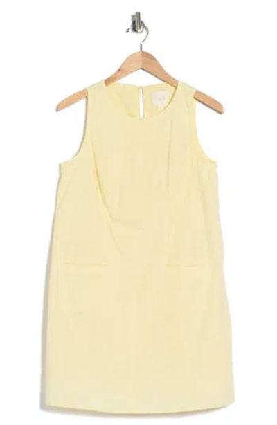 Parker Sleeveless A-line Minidress In Yellow