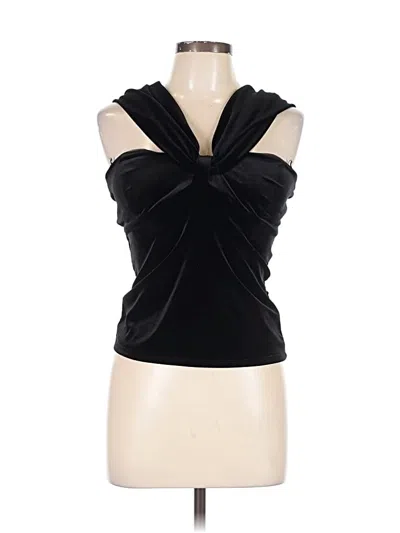 Pre-owned Parker Sleeveless Blouse In Black