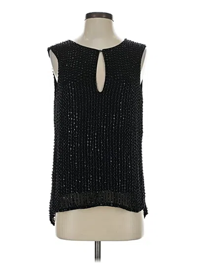 Pre-owned Parker Sleeveless Blouse In Black