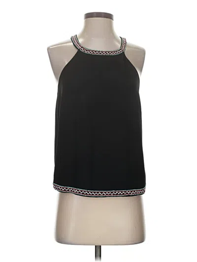 Pre-owned Parker Sleeveless Blouse In Black
